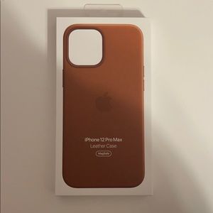 Iphone 12 Pro Max Saddle Brown Leather Case